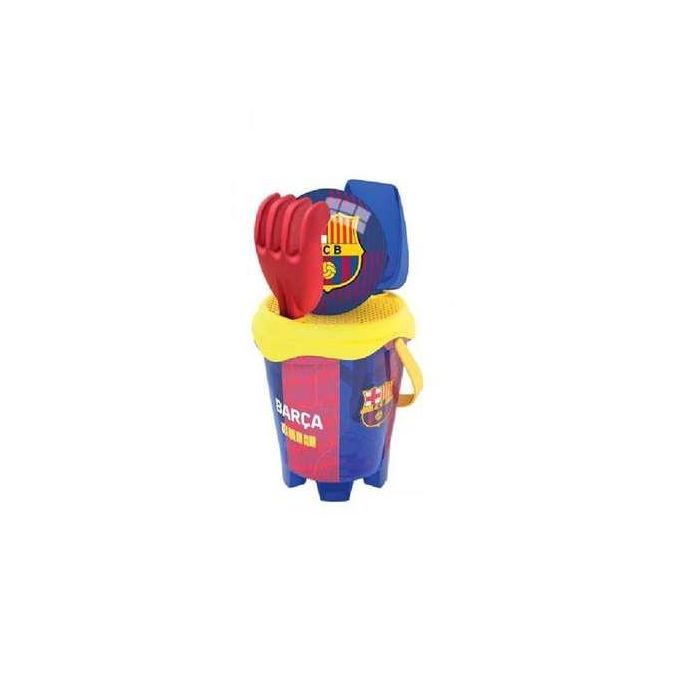 Mochila cubo playa castillo barcelona diamertro18cm con rastrillo,pala y balon 13 cm Mochila cubo playa castillo barcelona diamertro18cm con rastrillo,pala y balon 13 cm