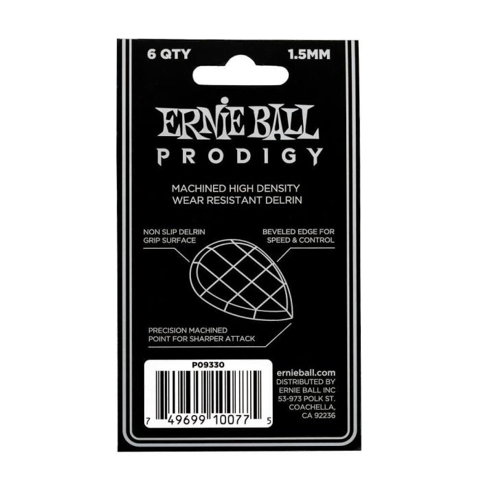 Bolsa De Púas Prodigy Negra Teardrop 1,5 Mm - 6 Unidades 2 Bolsa De Púas Prodigy Negra Teardrop 1,5 Mm - 6 Unidades 2