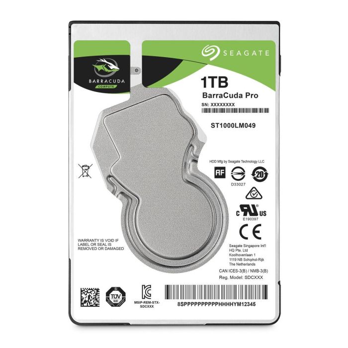 Disco Duro Seagate ST1000LM049 1 TB SATA6 128 MB 2,5" 1 TB HDD 2 Disco Duro Seagate ST1000LM049 1 TB SATA6 128 MB 2,5" 1 TB HDD 2