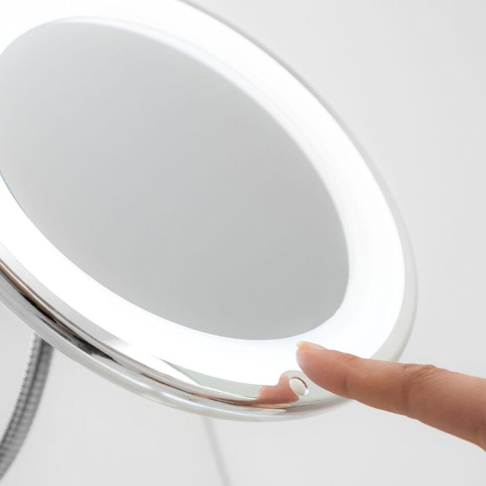 Espejo de Aumento LED con Brazo Flexible y Ventosa Mizoom InnovaGoods 4 Espejo de Aumento LED con Brazo Flexible y Ventosa Mizoom InnovaGoods 4