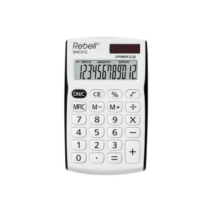 Calculadora De Bolsillo Rebell 12 Digitos Shc-312 Negro