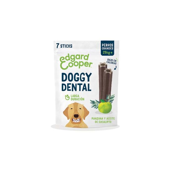 Doggy Dental Snacks Sabor Manzana-Eucalipto para Perros Grandes - 8 Unidades de 240 gr Doggy Dental Snacks Sabor Manzana-Eucalipto para Perros Grandes - 8 Unidades de 240 gr