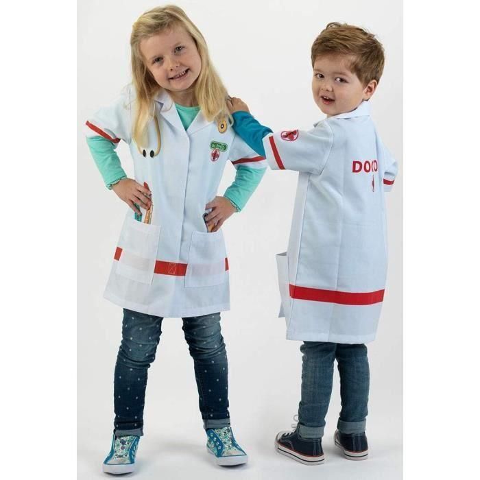 Klein Bata médica estampada de alta calidad con patrones impresos, cierre de velcro, lavable a máquina, para niños +3 años 1 Klein Bata médica estampada de alta calidad con patrones impresos, cierre de velcro, lavable a máquina, para niños +3 años 1