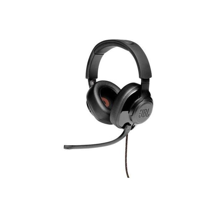 JBL QUANTUM 200 BK V2 Auriculares Gaming Quantum 200 con Micrófono Abatible, Jack 3.5, Cableado y Almohadillas Viscoelásticas, Negro 1