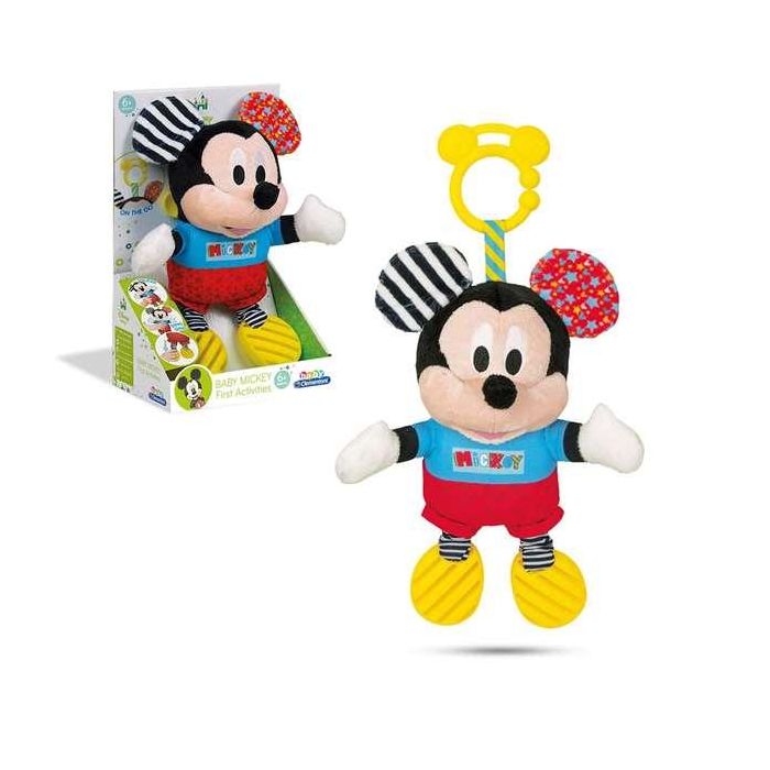 Clementoni Sonajero Mickey Peluche Texturas Con Mordedor 18x28x11 cm 1