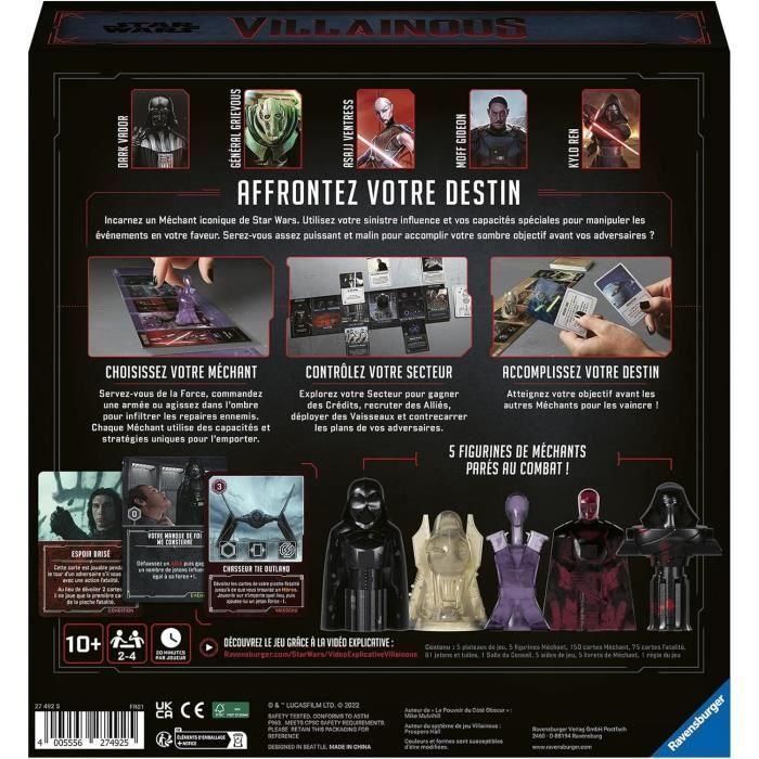 Ravensburger RAV4005556274925 Star Wars Villainous - El poder del lado oscuro 3