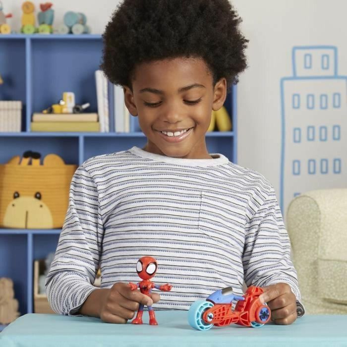 Hasbro Figura de Acción Spidey con Motocicleta, Juguete Preescolar Marvel Spidey y Sus Increíbles Amigos, 3+ Años 3