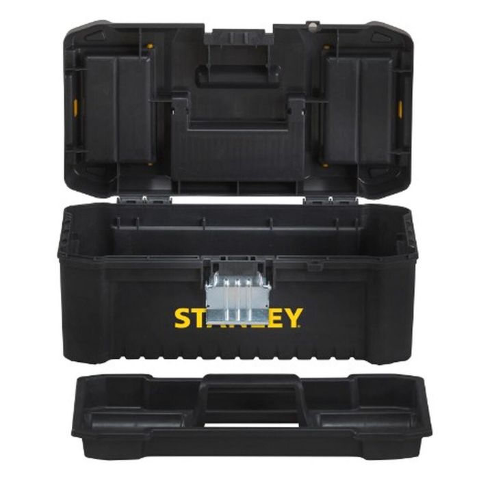 Stanley Caja de Herramientas Plástico Essential 16'' STST1-75518 Cierres Metálicos Organizador 40x20x19cm 4