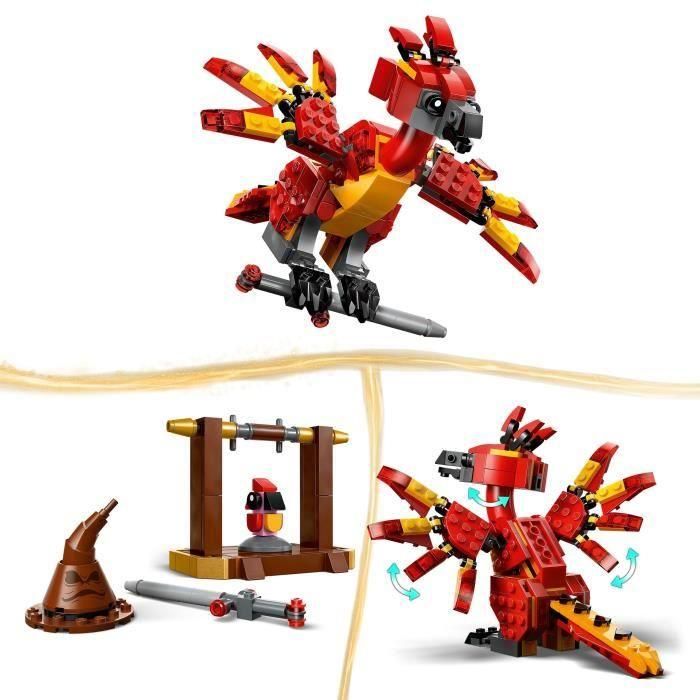 LEGO 76448 Harry Potter Fawkes Fénix de Dumbledore Set de Construcción Figura Articulada 2
