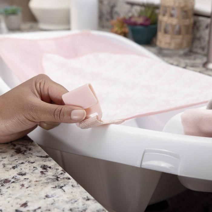 Ingenuity ING00129144171387 Bañera Deluxe Rosa con Hamaca para Bebé, de 0 a 3 años 5