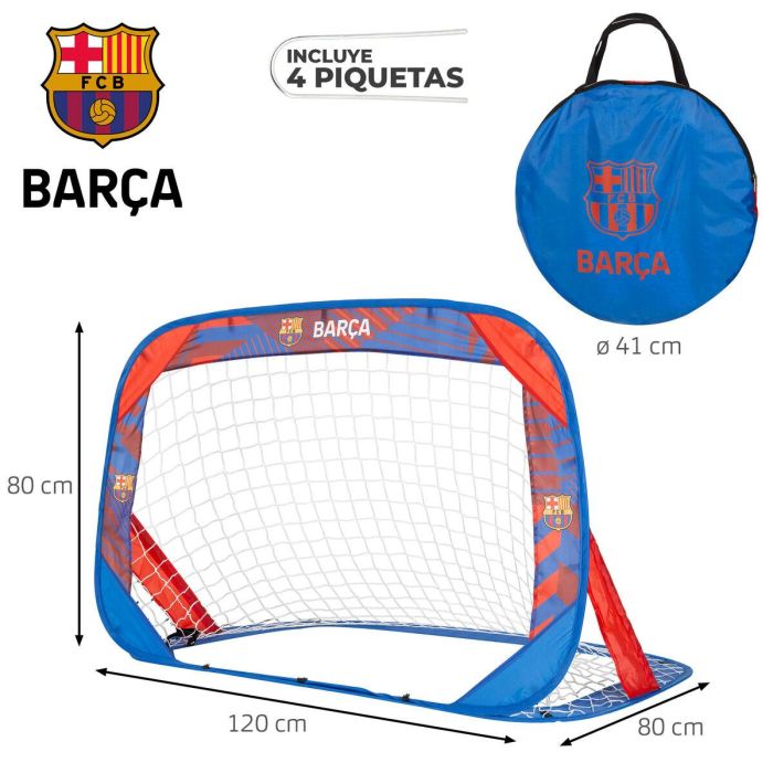 Portería de Fútbol F.C. Barcelona 120 x 80 x 80 cm 3