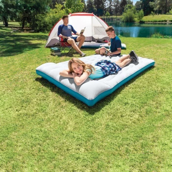Colchón inflable de camping INTEX - 2 plazas - Gris 1 Colchón inflable de camping INTEX - 2 plazas - Gris 1