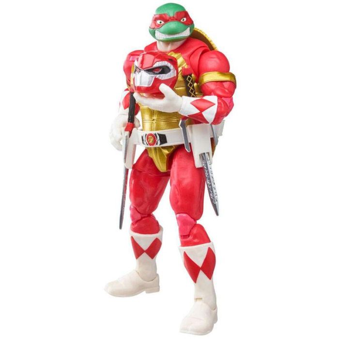 Blister figuras Raphael + Foot Soldier Tommy Tortugas Ninja Power Rangers 15cm 1