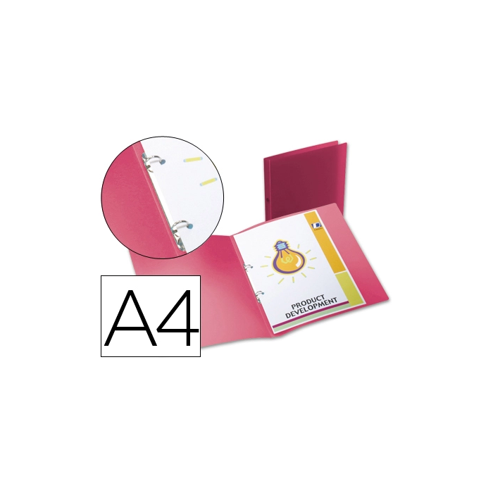 Liderpapel 49070 Carpeta de anillas mini 15 mm DIN A4 polipropileno rojo translucido 0 Liderpapel 49070 Carpeta de anillas mini 15 mm DIN A4 polipropileno rojo translucido 0