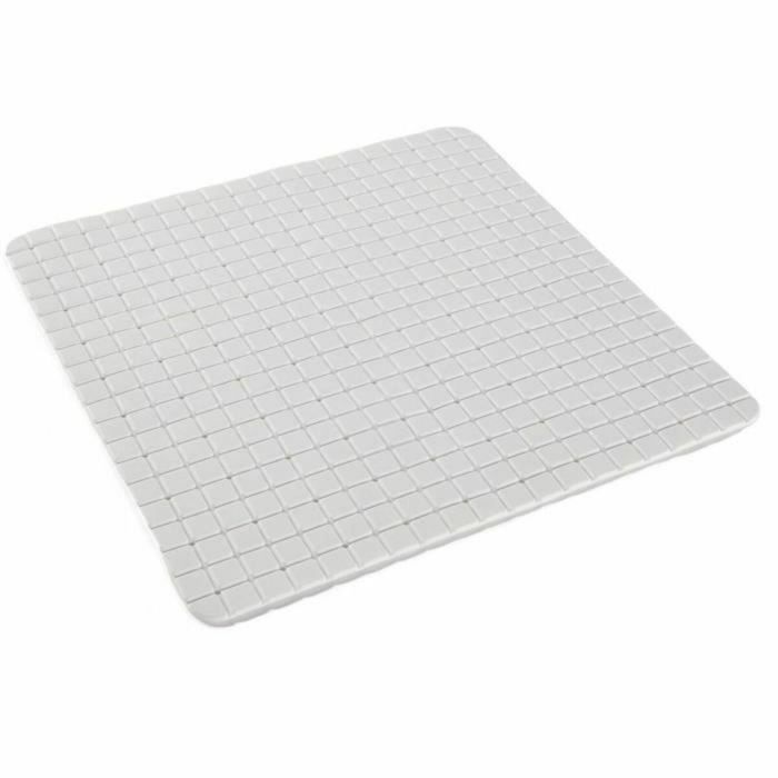 Today TOD3574641271671 Alfombra antideslizante para baño o ducha, cuadrada, blanca, 50 x 50 cm
