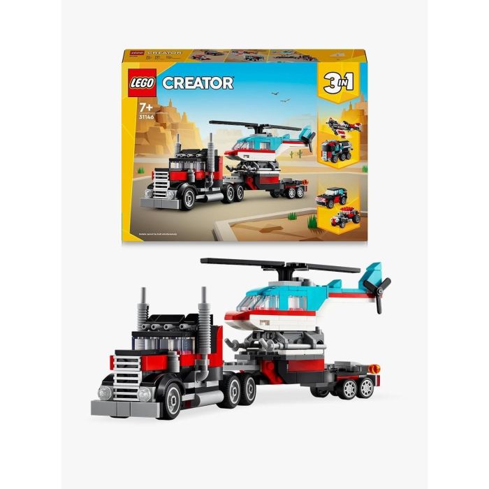 Lego Creator Juego de Construcción: Camión Plataforma con Helicóptero para Niños y Niñas, Edad Mínima 7 Años 13 Lego Creator Juego de Construcción: Camión Plataforma con Helicóptero para Niños y Niñas, Edad Mínima 7 Años 13