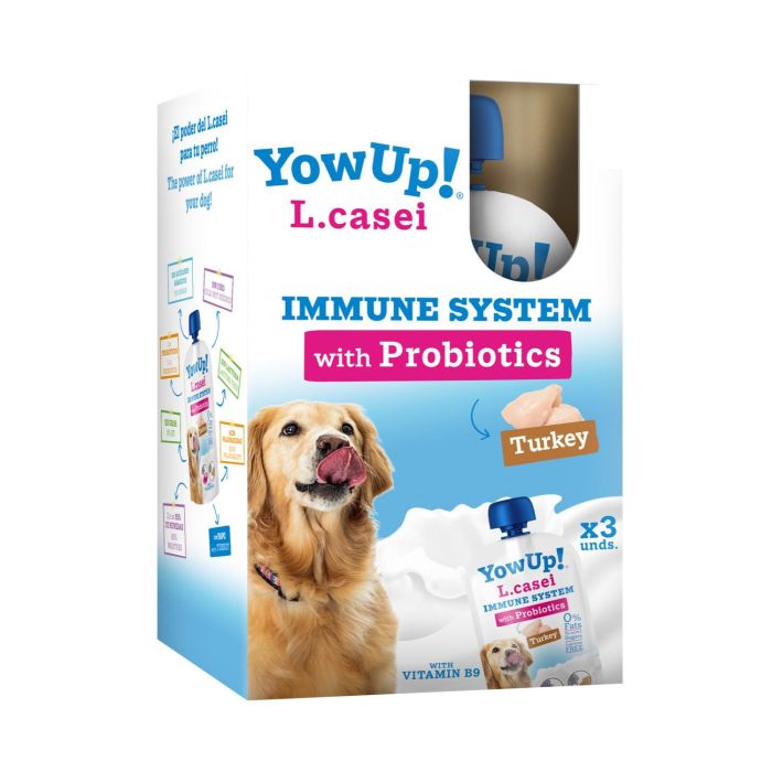 Yow Up! Yogur Lácteo Fermentado de Pavo para Perros con Probióticos L.Casei para Sistema Inmune y Digestivo 115g Pack 3 Unidades 1 Yow Up! Yogur Lácteo Fermentado de Pavo para Perros con Probióticos L.Casei para Sistema Inmune y Digestivo 115g Pack 3 Unidades 1