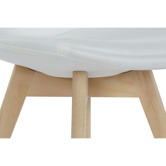 Silla Scandi DKD Home Decor Blanco 56 x 83 x 48 cm 1