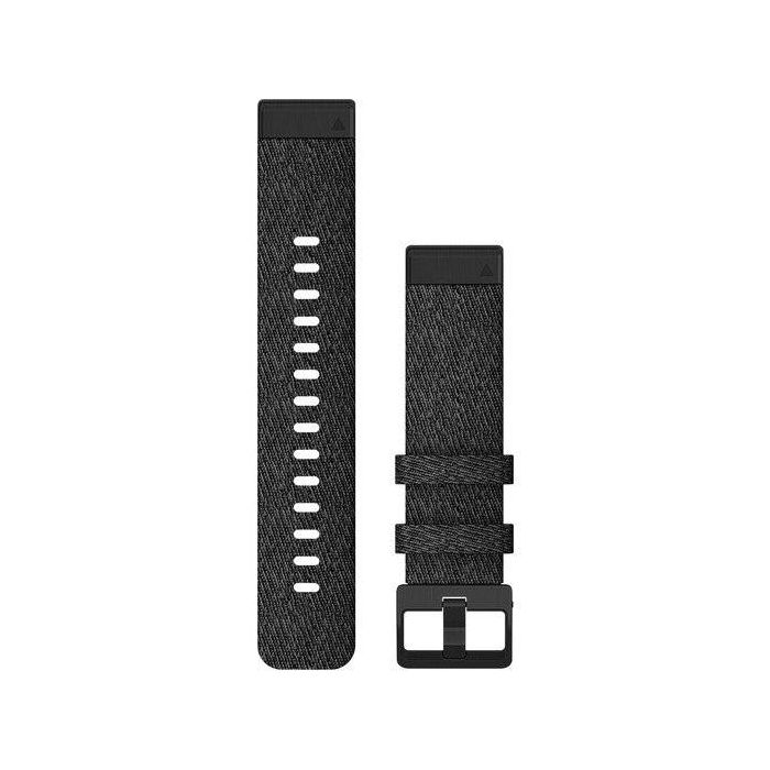 Garmin Ersatzarmband QuickFit20 Nylon Schwarz/Schiefergrau 0 Garmin Ersatzarmband QuickFit20 Nylon Schwarz/Schiefergrau 0