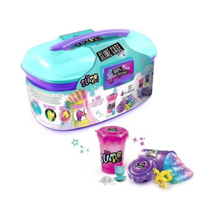 Maletin slime con 4 slime y accesorios ¡crea tu propio slime mezclando polvo con agua! 23,7x15,6x14,6 cm 1 Maletin slime con 4 slime y accesorios ¡crea tu propio slime mezclando polvo con agua! 23,7x15,6x14,6 cm 1