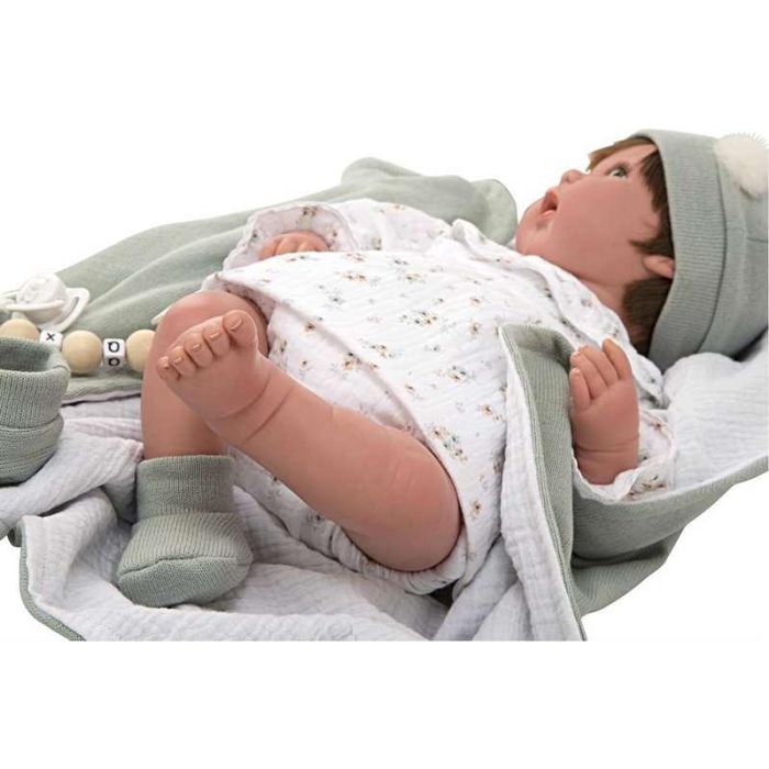 Muñeca reborn arias 45 cm paulina c/manta 17 Muñeca reborn arias 45 cm paulina c/manta 17