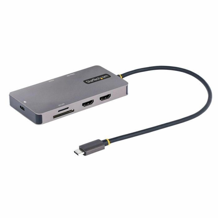 Hub USB Startech 120B-USBC-MULTIPORT Gris 15 W 3 Hub USB Startech 120B-USBC-MULTIPORT Gris 15 W 3