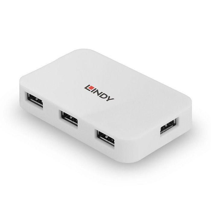 Hub USB LINDY 43143 Blanco 4 Hub USB LINDY 43143 Blanco 4
