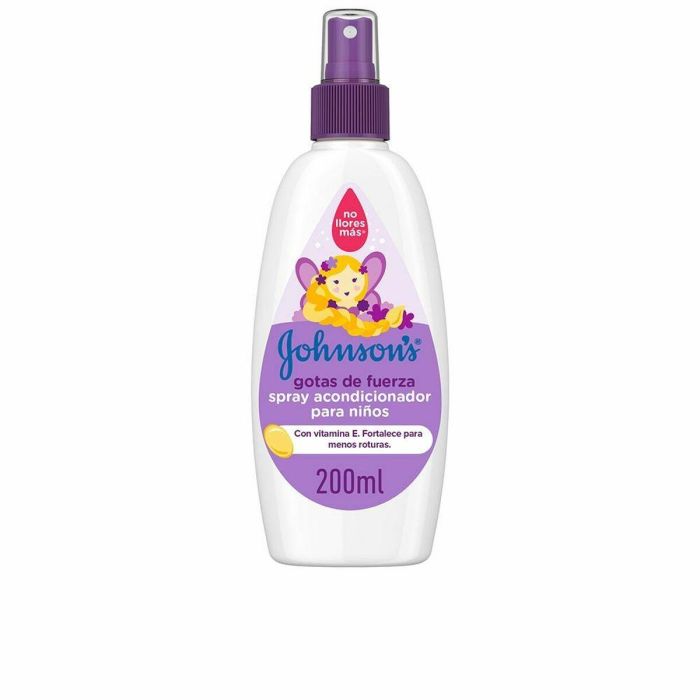 Johnson's Baby Acondicionador Spray Gotas de Fuerza para Niños, con Vitamina E, Fórmula No Llores Más, sin Aclarado 200 ml Johnson's Baby Acondicionador Spray Gotas de Fuerza para Niños, con Vitamina E, Fórmula No Llores Más, sin Aclarado 200 ml