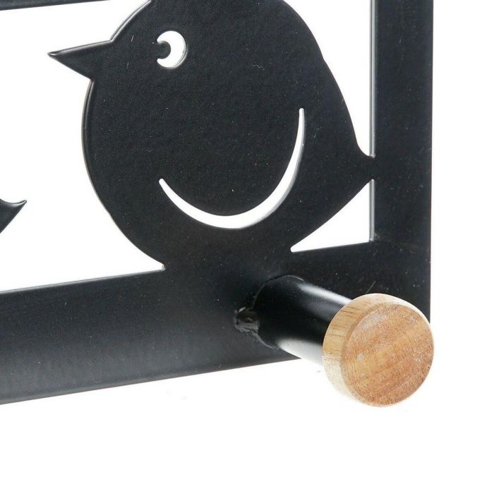 Perchero Basicos DKD Home Decor Negro Blanco 9.5 x 16 x 28.5 cm (2 Unidades) 1 Perchero Basicos DKD Home Decor Negro Blanco 9.5 x 16 x 28.5 cm (2 Unidades) 1