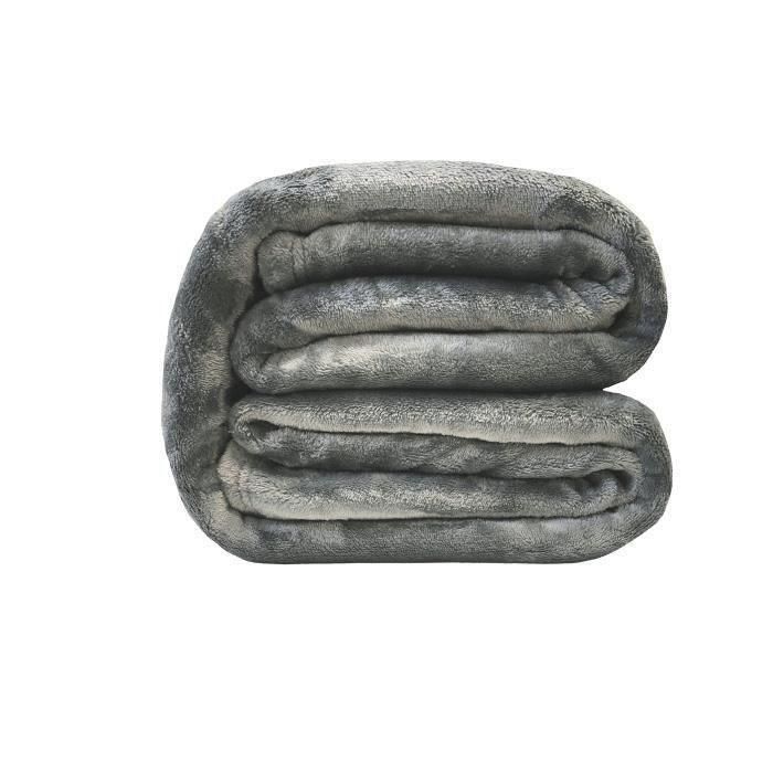 Manta microflan 220x240 cm gris 1 Manta microflan 220x240 cm gris 1