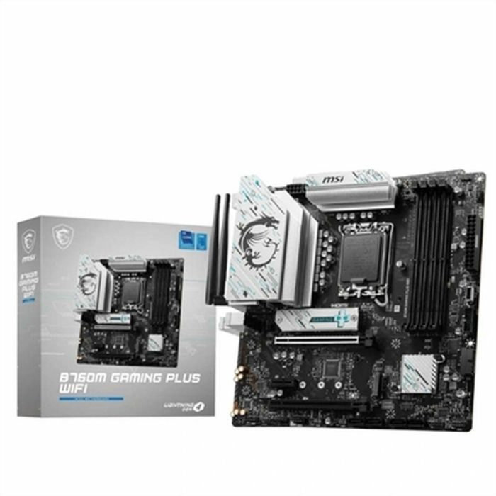 MSI Placa Base B760M GAMING PLUS WiFi, Intel LGA 1700, B760, DDR5, 192GB, Wi-Fi 6E, Bluetooth 5.3, 911-7D99-017