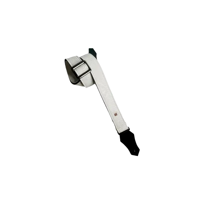 GETM Correa Guitarra Bajo Ariel White Polipiel Nailon Cuero Blanco Ajustable 165cm 0 GETM Correa Guitarra Bajo Ariel White Polipiel Nailon Cuero Blanco Ajustable 165cm 0