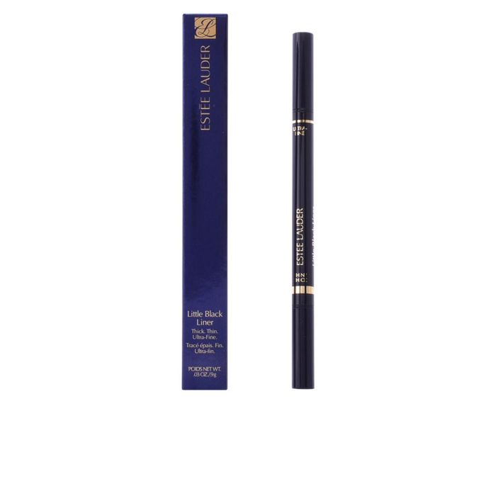 Estée Lauder LITTLE BLACK liner - Delineador de ojos líquido de larga duración y resistencia al agua con punta doble para tres acabados Estée Lauder LITTLE BLACK liner - Delineador de ojos líquido de larga duración y resistencia al agua con punta doble para tres acabados