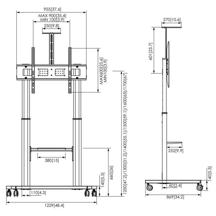 Soporte de Mesa para Pantalla Vogel's 7410410 110" 3