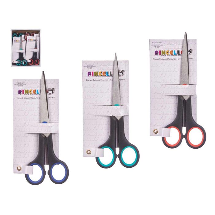 Tijera Mediana Normal 17Cm Surtidos Pincello (48 Unidades) 2 Tijera Mediana Normal 17Cm Surtidos Pincello (48 Unidades) 2