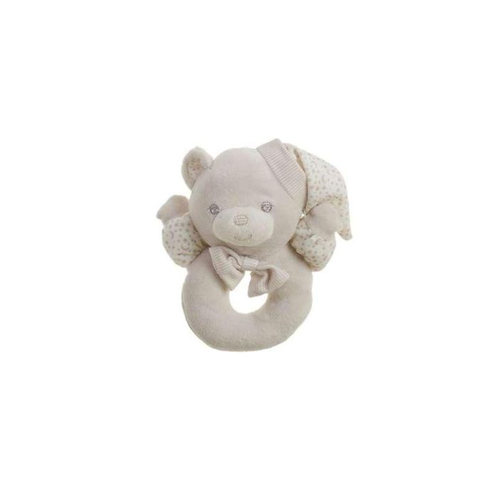 Sonajero osito sweet estrellas 16 cm beig caja casita Sonajero osito sweet estrellas 16 cm beig caja casita