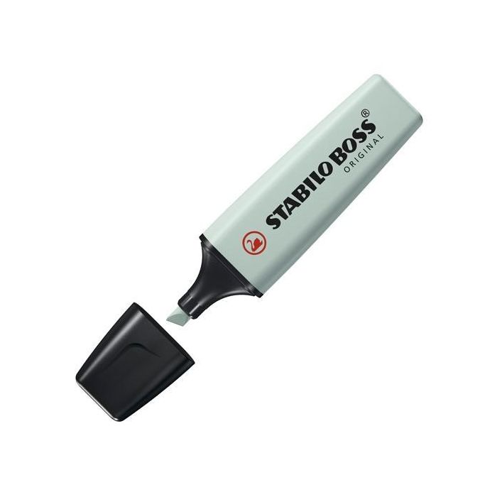 Stabilo Marcador fluorescente Boss Original Naturecolors Verde Tierra (10 unidades) tinta base agua antisecado 4h (10 Unidades)