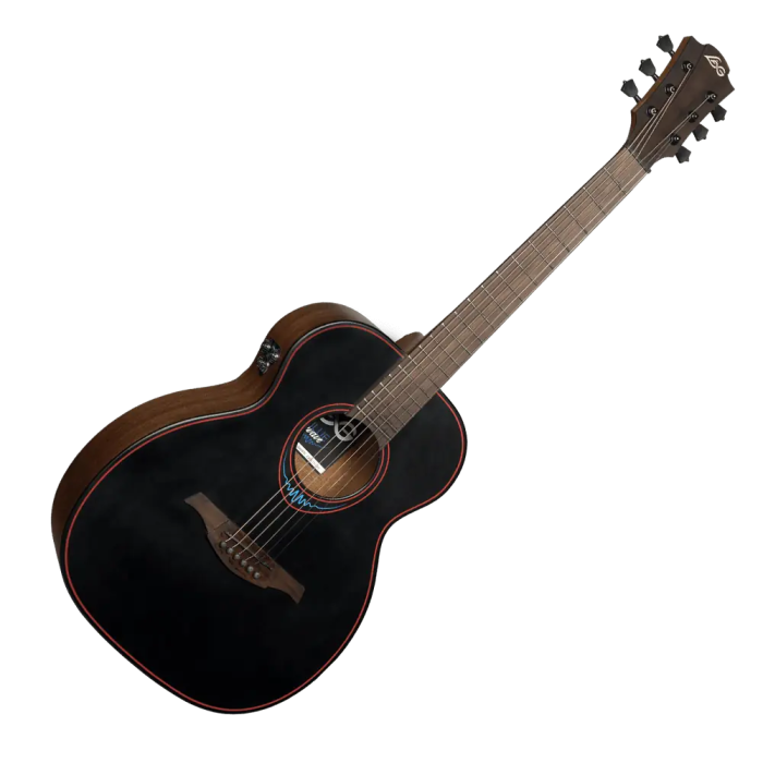 LAG Guitarra Acústica Travel A/E Blue Wave 1 3 LAG Guitarra Acústica Travel A/E Blue Wave 1 3