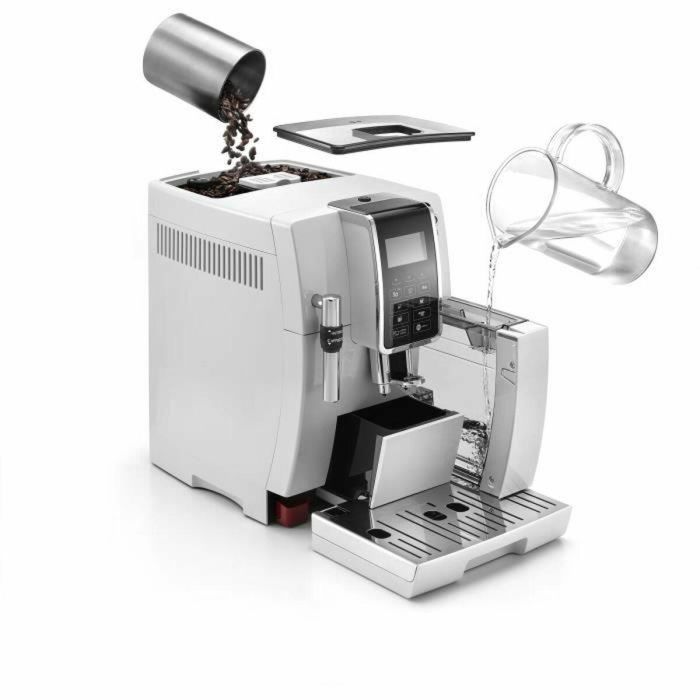 DELONGHI ECAM 350.35.W Molinillo espresso DINAMICA Screen 4 recetas - Blanco 1 DELONGHI ECAM 350.35.W Molinillo espresso DINAMICA Screen 4 recetas - Blanco 1