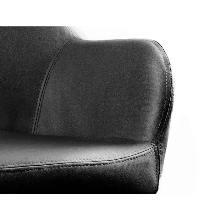 Q-connect Silla Confidente Siemione Base Metálica Color Gris Oscuro, Altura Máxima 820 mm, Ancho 570 mm, Profundidad 580 mm 9