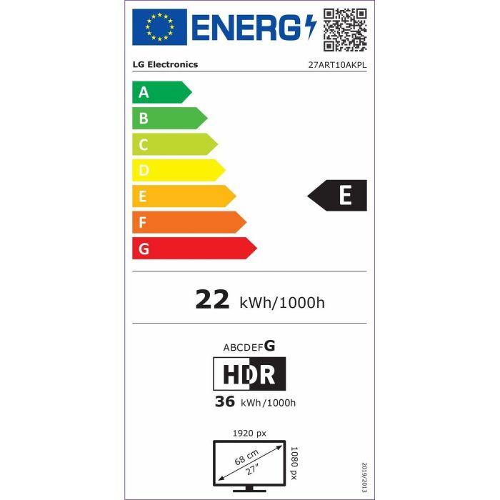 Smart TV LG 27ART10AKPL.AEUW 27" 21