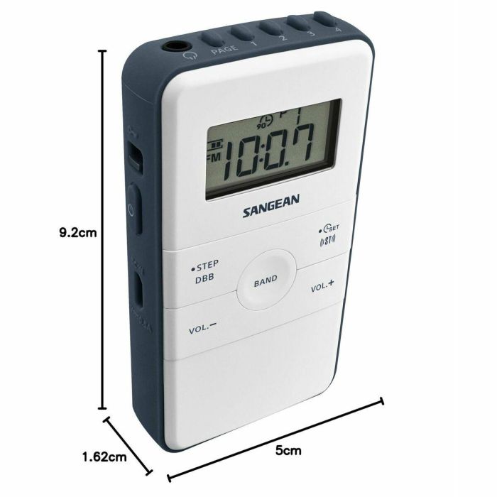 Radio Portátil Sangean DT-140 Azul Blanco 1