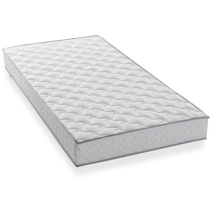 Colchón de espuma 90 x 200 - Comodidad firme - Grosor 16 cm - DEKO DREAM Kiva 1 Colchón de espuma 90 x 200 - Comodidad firme - Grosor 16 cm - DEKO DREAM Kiva 1