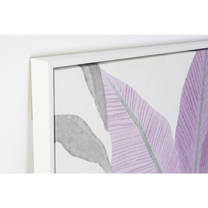 DKD Home Decor Cuadro Decorativo Tropical Verde Malva Lila para Pared de PS y Lienzo de 144 x 103.5 cm (Pack de 2 Unidades) 1