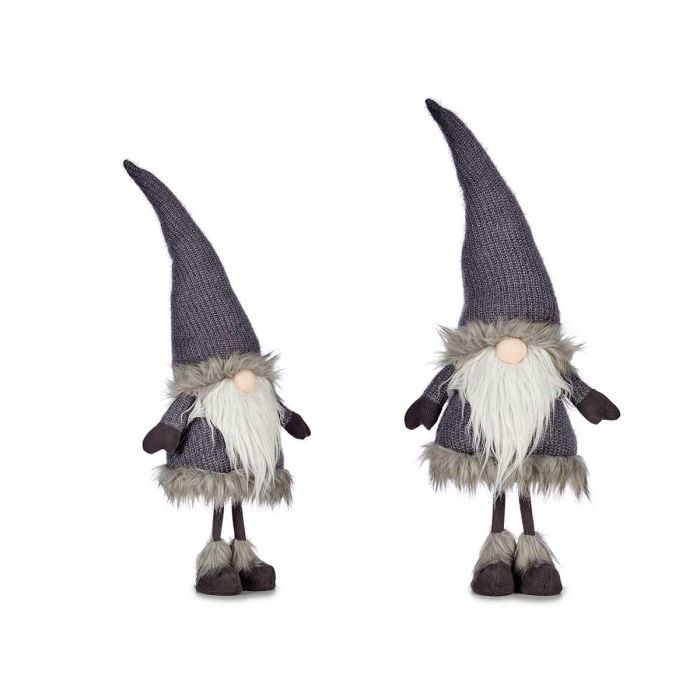 Duende de lana gris con gorro 90 cm - Krist+ (6 Unidades)