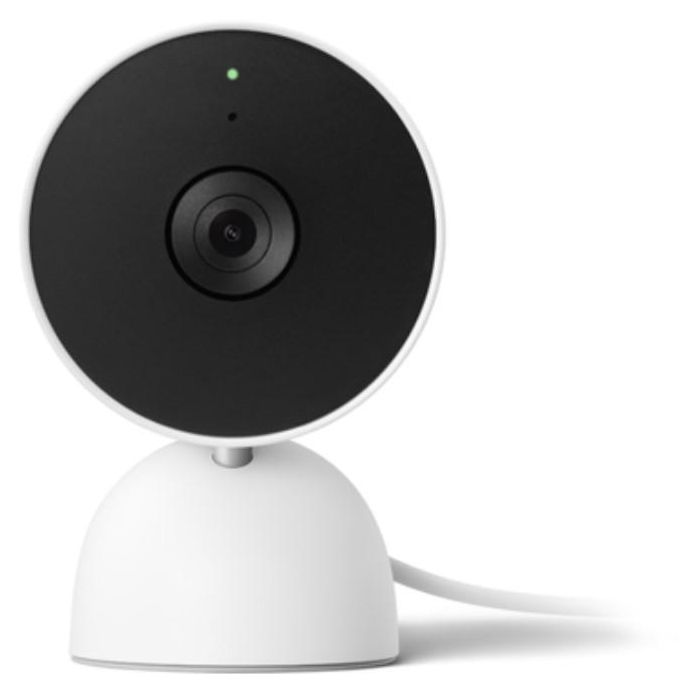 Google Nest Cam - Cámara de Seguridad IP Interior Alámbrica 1080p, Visión Nocturna, Wi-Fi, Audio 2 Vías, Blanco
