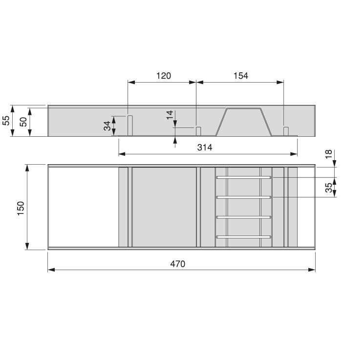 Emuca Portacuchillos Orderbox para cajón, 150x470mm, Acero y Madera, Gris antracita 7 Emuca Portacuchillos Orderbox para cajón, 150x470mm, Acero y Madera, Gris antracita 7