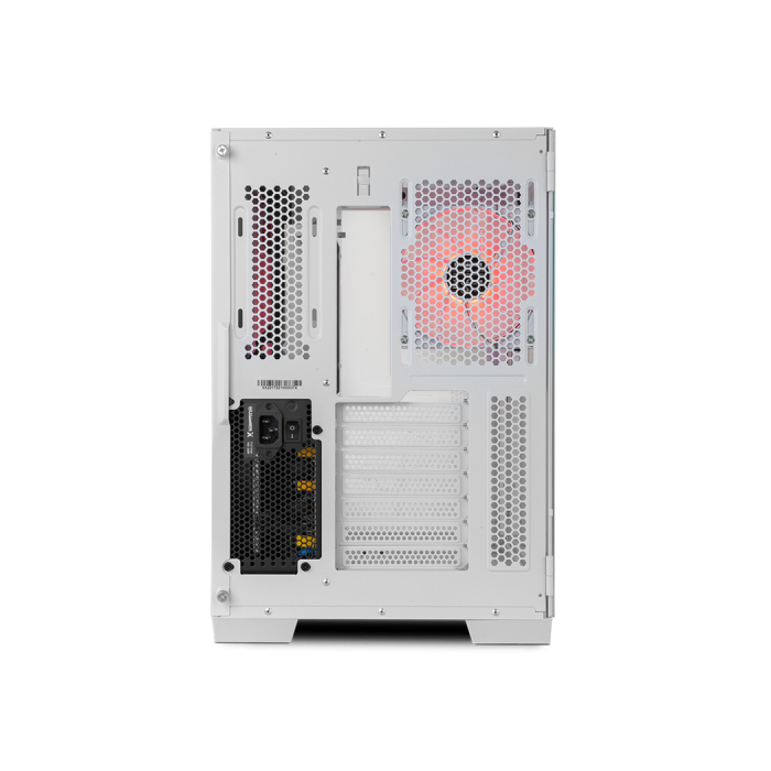 NOX Hummer Astra Midi Tower Blanco Caja PC Gaming Doble Cristal Templado, 4 Ventiladores ARGB, USB-C 5