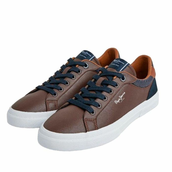 Zapatillas Deportivas Hombre Pepe Jeans Kenton Court Marrón 1