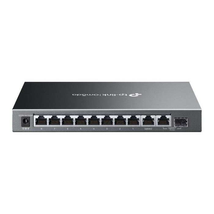 TP-Link ES210GMP Switch Gestionado Gigabit Ethernet 10 Puertos RJ-45, PoE 123W, Color Negro 1